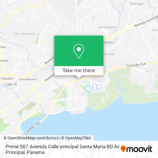 Prime 507 Avenida Calle principal Santa Maria BD Av Principal map