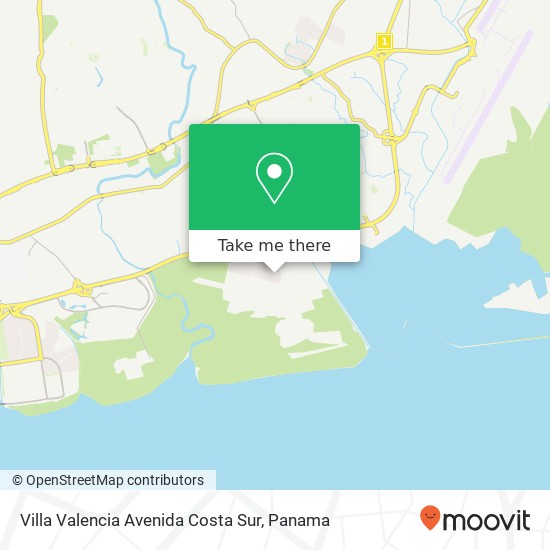 Villa Valencia Avenida Costa Sur map