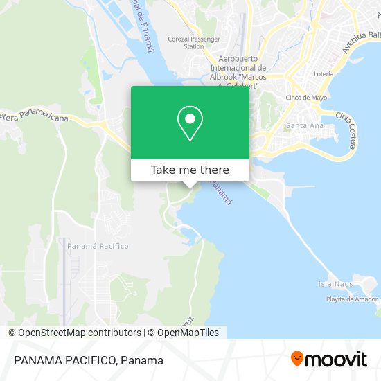 PANAMA PACIFICO map