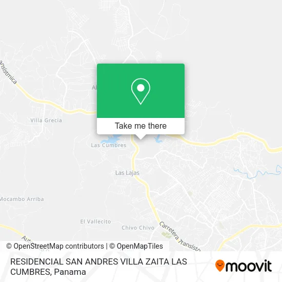 Mapa de RESIDENCIAL SAN ANDRES VILLA ZAITA LAS CUMBRES