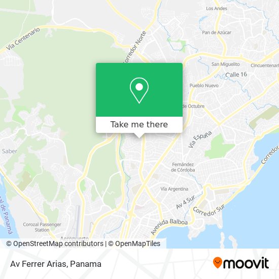 Mapa de Av  Ferrer Arias
