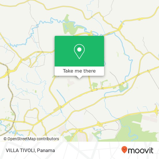 VILLA TIVOLI map