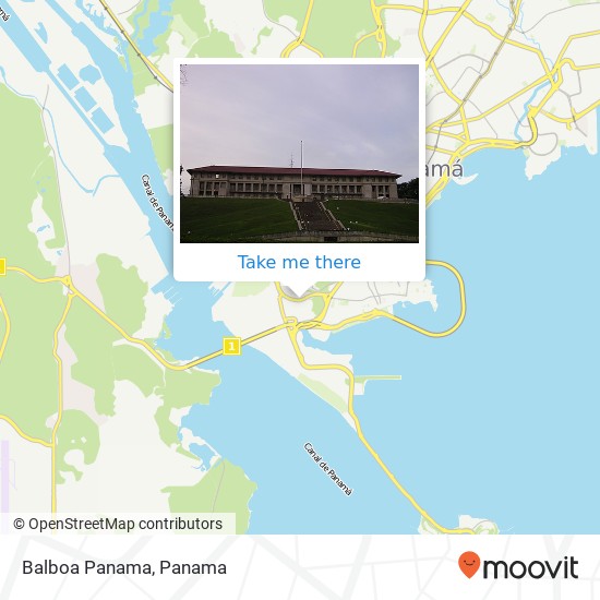 Balboa  Panama map