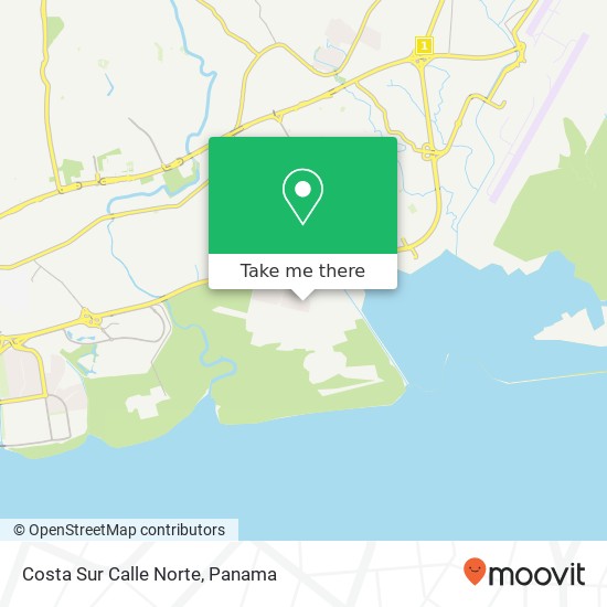 Costa Sur Calle Norte map