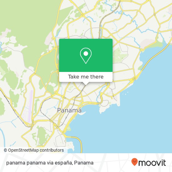 panama panama via españa map