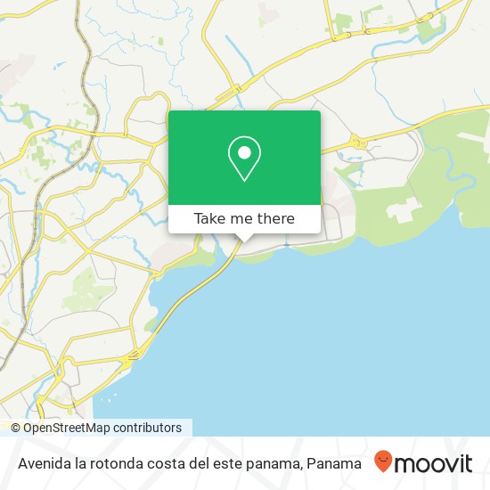 Avenida la rotonda  costa del este  panama map