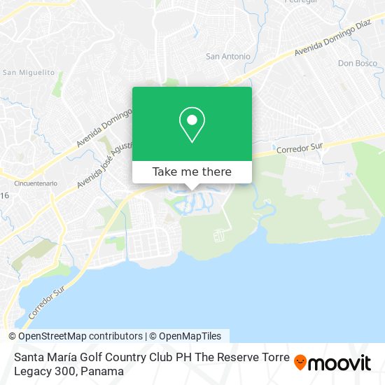 Mapa de Santa María Golf   Country Club  PH The Reserve  Torre Legacy 300
