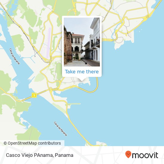 Casco Viejo  PAnama map