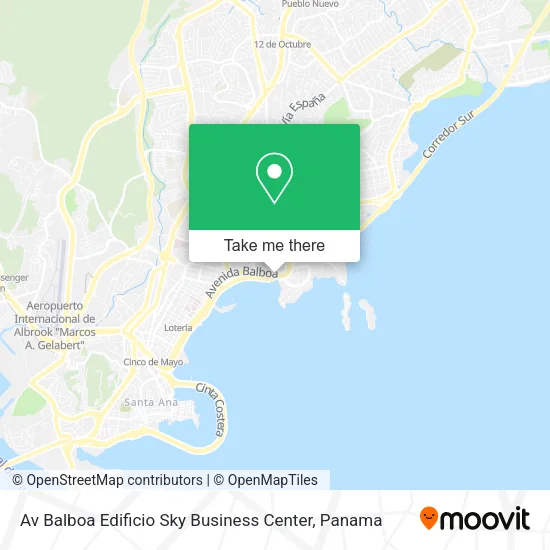 Mapa de Av  Balboa Edificio Sky Business Center