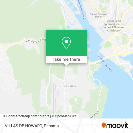 VILLAS DE HOWARD map