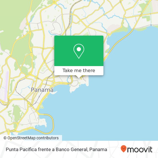 Punta Pacífica  frente a Banco General map