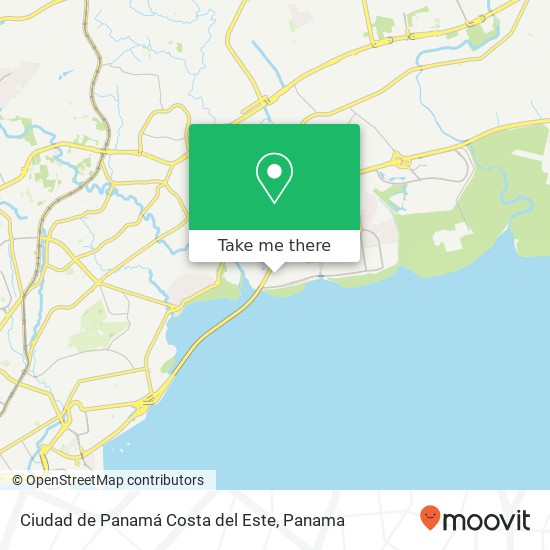 Ciudad de Panamá  Costa del Este map