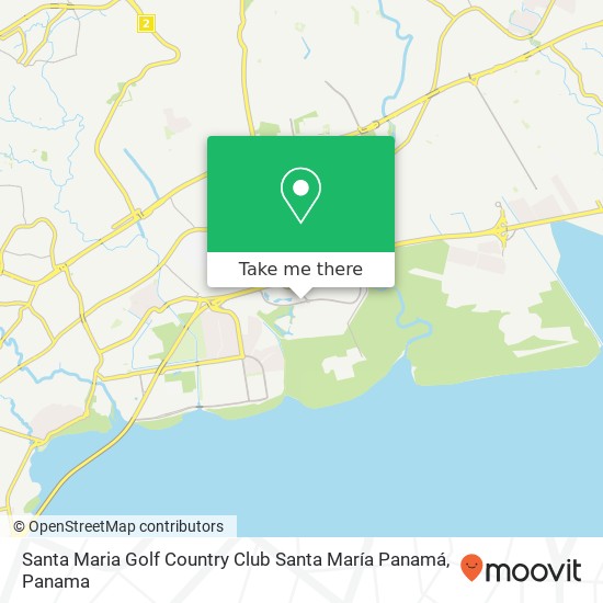 Mapa de Santa Maria Golf   Country Club  Santa María  Panamá