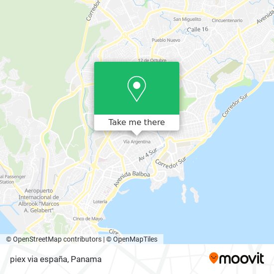 piex via españa map