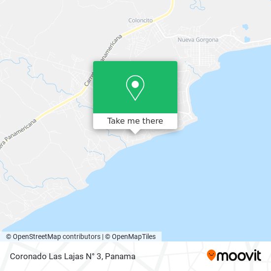 Coronado  Las Lajas N° 3 map