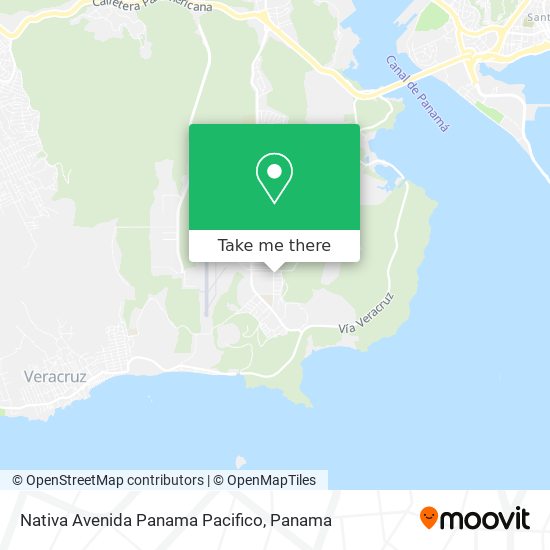 Nativa Avenida Panama Pacifico map