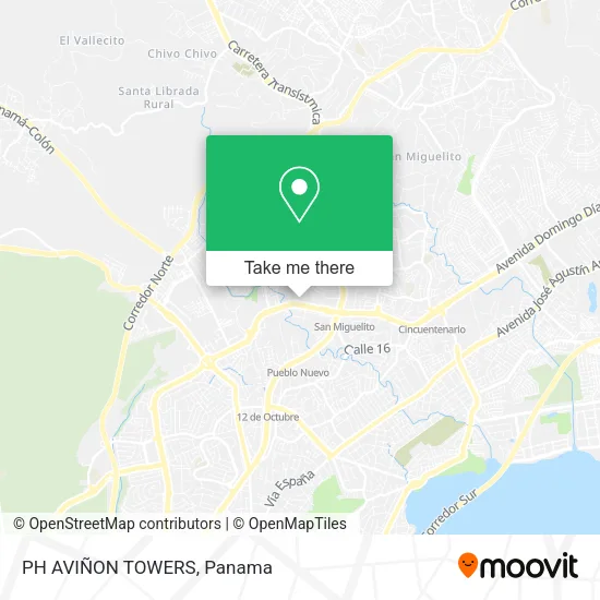 Mapa de PH AVIÑON TOWERS