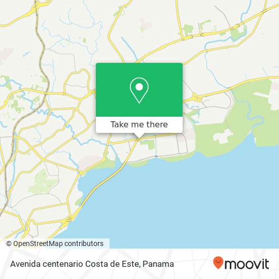 Avenida centenario Costa de Este map