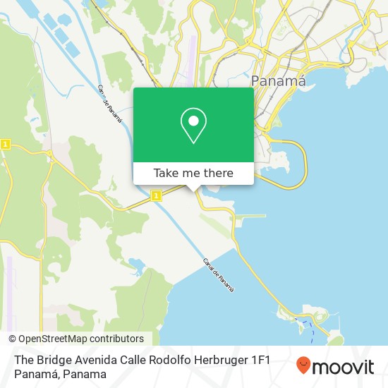Mapa de The Bridge Avenida Calle Rodolfo Herbruger 1F1  Panamá