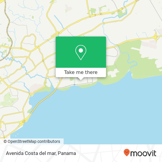 Avenida Costa del mar map