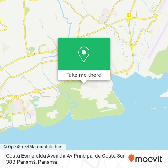 Costa Esmeralda Avenida Av  Principal de Costa Sur 38B  Panamá map