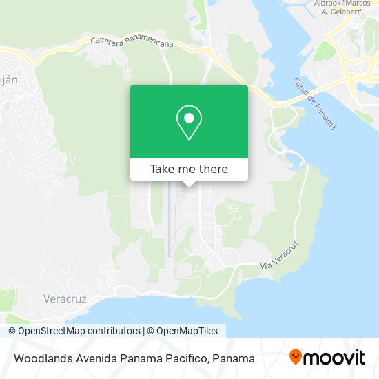 Woodlands Avenida Panama Pacifico map