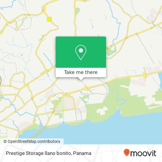 Prestige Storage  llano bonito map