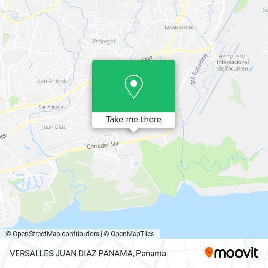 VERSALLES  JUAN DIAZ  PANAMA map