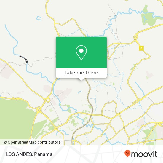 LOS ANDES map
