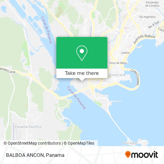 BALBOA ANCON map