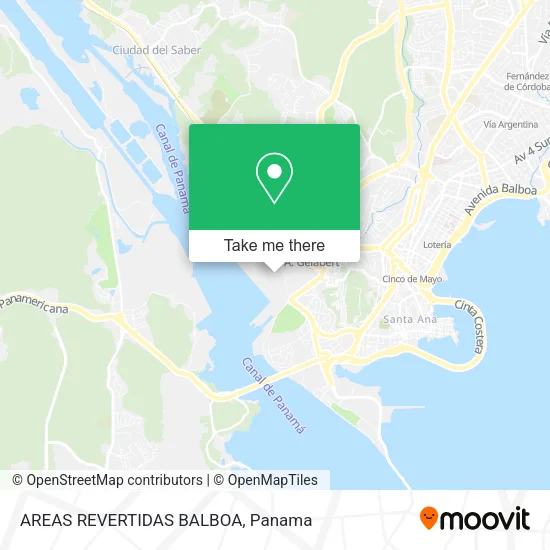 Mapa de AREAS REVERTIDAS  BALBOA
