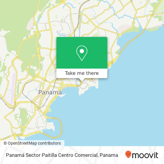 Panamá  Sector Paitilla  Centro Comercial map