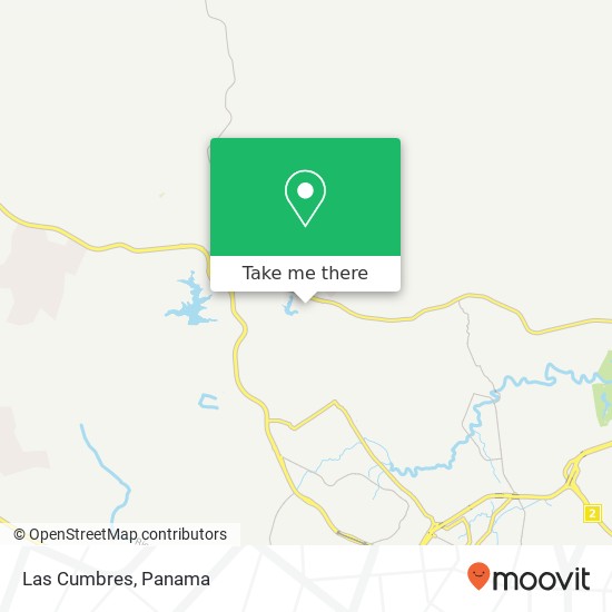 Las Cumbres map