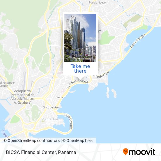 BICSA Financial Center map