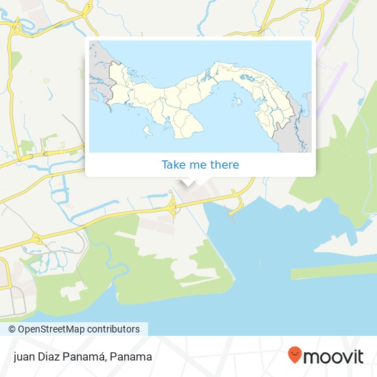juan Diaz  Panamá map