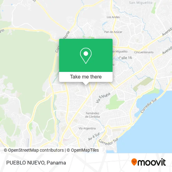 Mapa de PUEBLO NUEVO