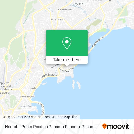 Hospital Punta Pacifica  Panama Panama map