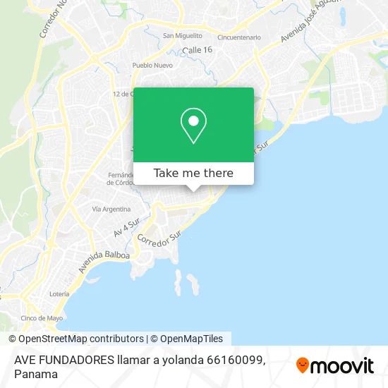 AVE FUNDADORES  llamar a yolanda 66160099 map