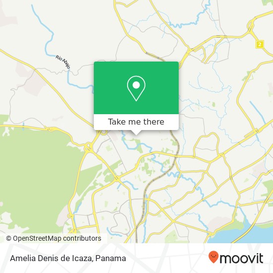 Amelia Denis de Icaza map