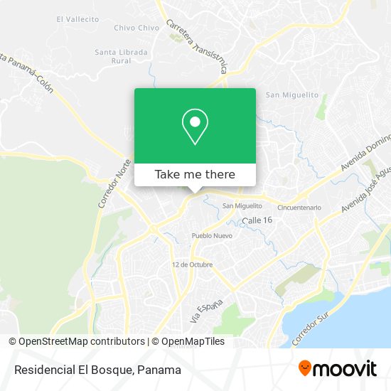 Residencial El Bosque map