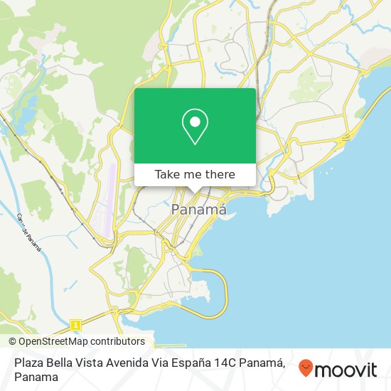 Plaza Bella Vista Avenida Via España 14C  Panamá map