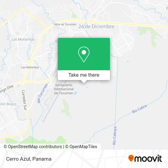 Mapa de Cerro Azul