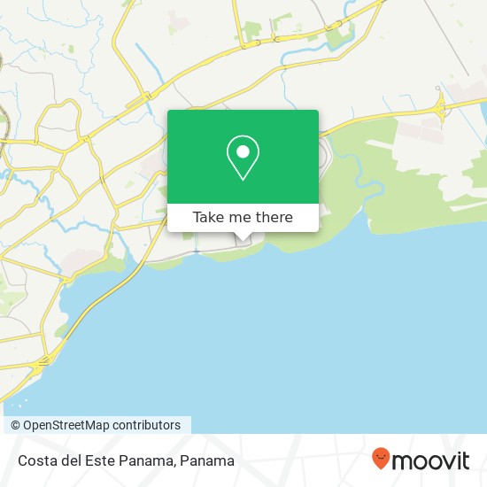 Costa del Este  Panama map