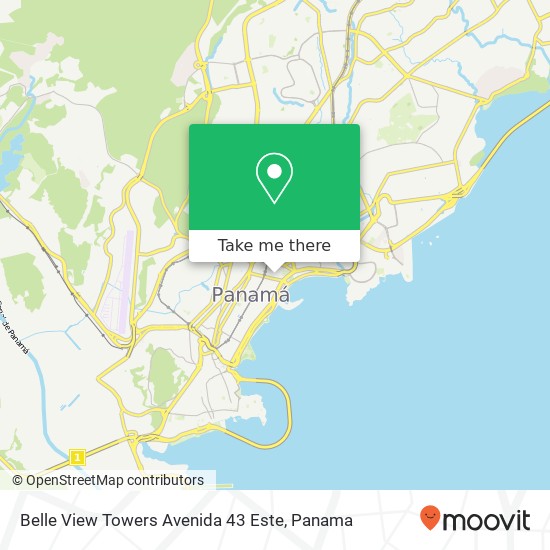 Mapa de Belle View Towers   Avenida 43 Este