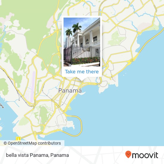 bella vista  Panama map