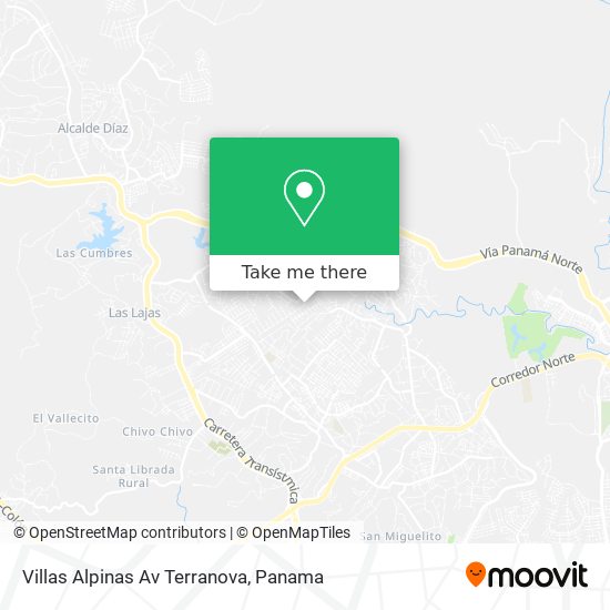 Villas Alpinas  Av Terranova map