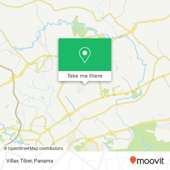 Villas Tiber map