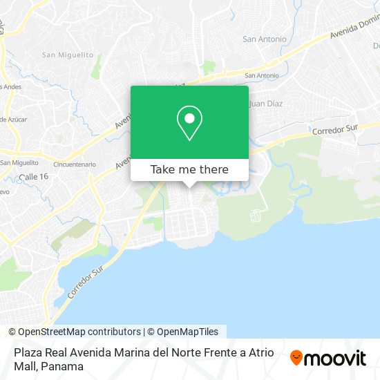 Plaza Real Avenida Marina del Norte Frente a Atrio Mall map