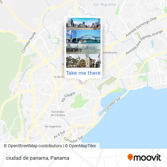 ciudad de panama map