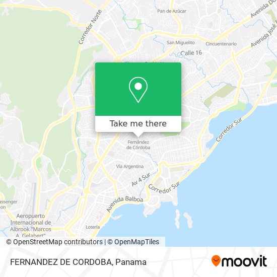 FERNANDEZ DE CORDOBA map
